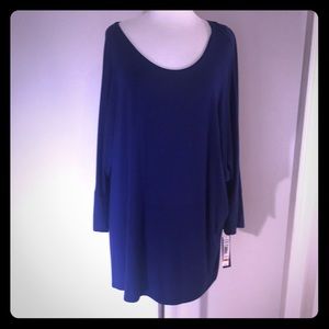 Deep blue Nygard tunic